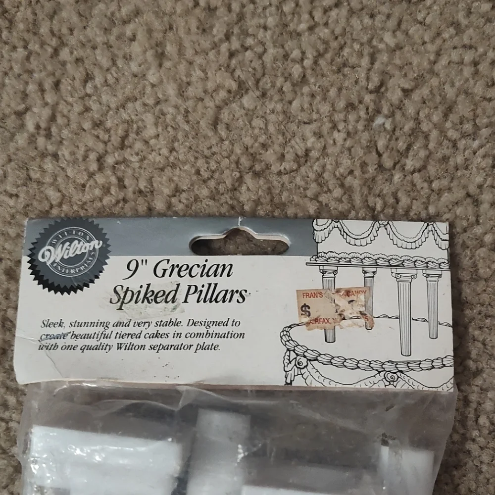 Wilton White Cake Toppers Elegant Design